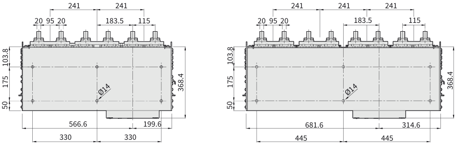 Габаритні розміри автоматичних вимикачів фірми ETI POWER 
