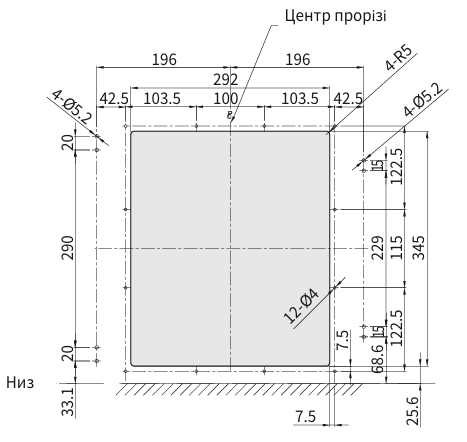 Габаритні розміри автоматичних вимикачів фірми ETI POWER 
