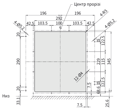 Габаритні розміри автоматичних вимикачів фірми ETI POWER 