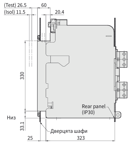 Габаритні розміри автоматичних вимикачів фірми ETI POWER 