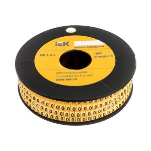 Маркер МК1- 2.5мм символ "0" 1000шт/рол "IEK" (розпродаж)