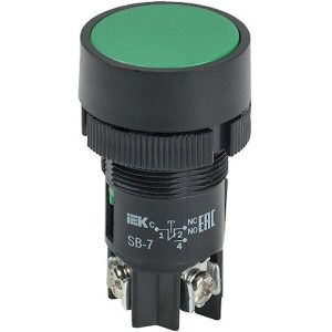 Кнопка SB-7 "Пуск" зелена 1з d22мм/240В "IEK"