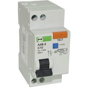 Диф. вим. 2-п. АЗВ-2 С 10А  30мА