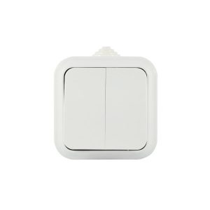 Вимикач 2-кл. зовн. IP54 (А56-224) Пралеска Аква