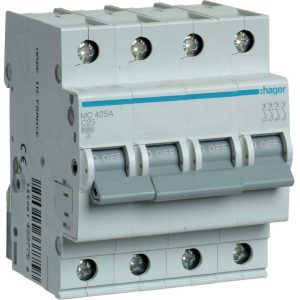 Авт. вим. 4-п. C 25A (6kA) Hager (B) (Не постачається) (заміна 0291540)