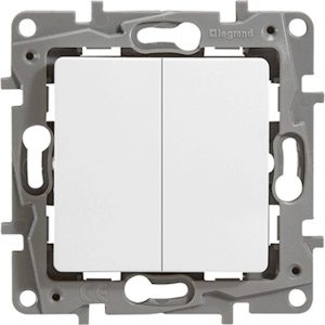 Вимикач 2-кл. внутр. Etika білий (знято з в-ва)