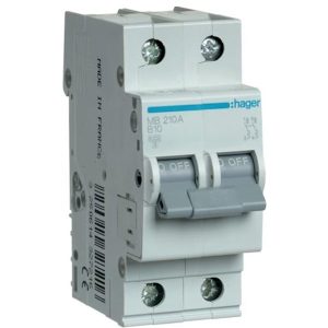 Авт. вим. 2-п. B 10A (6kA) Hager (B) (Не постачається) (заміна 0291484) (ЦІНА НА ЗАЛИШОК)