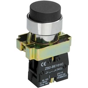 Кнопка управління LAY5-BL21 без підсвічування чорна 1з "ІЕК"