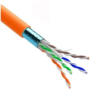 FTP cat.5e 4х2х0,51 AWG LSOH 200МГц (бухта 305м) КПВонг-HFЕ ВП помаранчовий (Одескабель)