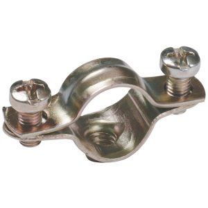 Скоба металева двокомпонентна D25-26мм IEK