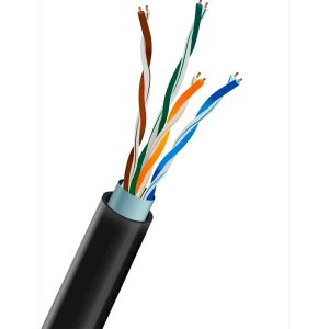 FTP cat.5e 4х2х0,51 зовнішній PE 100МГц (бухта 305м) чорний ІТК  (ціна на залишок)
