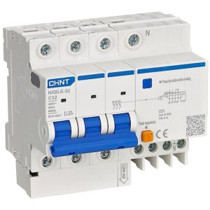 Диф. авт. вимикач NXBLE-32 3P+N C25 30mA, ел. тип АС, 6kA