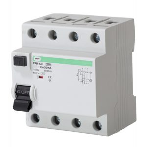 Реле захисного відключення FPR-AC 10kA   3P+N  IΔn=30mA  In=25А