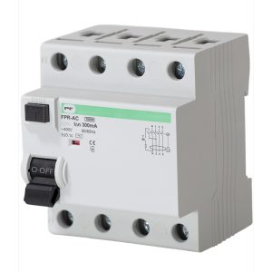Реле максимального тока с защитой от утечки FPR-AC 10kA   3P+N  IΔn=300mA  In=25А