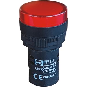 Індикаторна лампа FP L     AC/DC230V червона