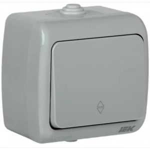 Вимикач 1-кл. зовн. прохідний IP54 "AQUATIC" (ВС-20-1-2-А) "IEK"