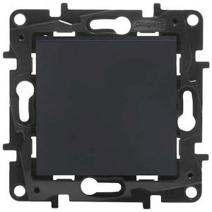 Вимикач 1-кл. внутр. перехресний 10А гвинтові клеми NILOE STEP чорний