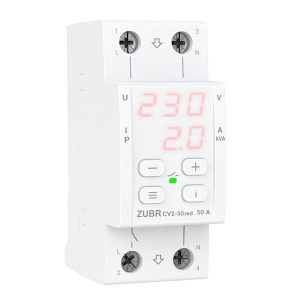 Реле наприги з контролем струму 50А, ZUBR CV2-50 red