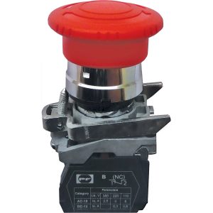 Вимикач кнопковий металевий FP4-BS542 1NC (червоний)