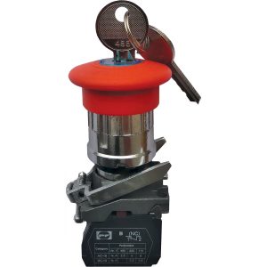 Вимикач кнопковий металевий FP4-BS142 1NC (червоний)