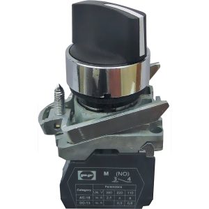 Вимикач кнопковий металевий FP4-BD53 2NО (чорний)