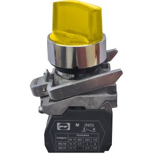 Вимикач кнопковий металевий FP4-BK3565230  2NО (жовтий)