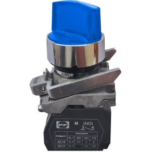 Вимикач кнопковий металевий FP4-BK3665230 2NО(блакитний)