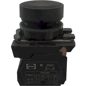 Кнопка пластиковая без фиксации FP5-AA21 1NO (черная)