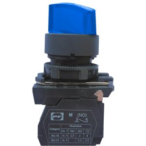 Вимикач кнопковий пластиковий FP5-AK3665230 2NO (блакитний)