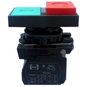 Вимикач кнопковий пластиковий FP5-AW8425230 1NC (зел-красн)