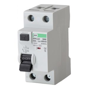 Автоматический выключатель защиты от утечки тока FPR-AC 10kA 1P+N IΔn=100mA In=50А