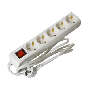 Подовжувач 5гн 1,5м З/К 2P+PE 3х1мм2 10А/250В з вим. "UEC"