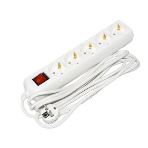 Подовжувач 5гн 3м З/К 2P+PE 3х1мм2 10А/250В з вим. "UEC"