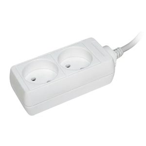 Подовжувач 2гн 5м без З/К У2  (2х0,75мм2) "UEC"