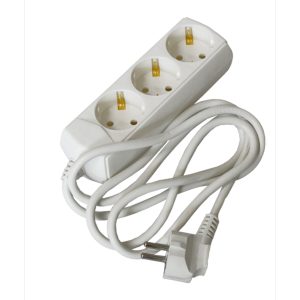 Подовжувач 3гн 1,5м без З/К У3 (3х1мм2) "UEC"