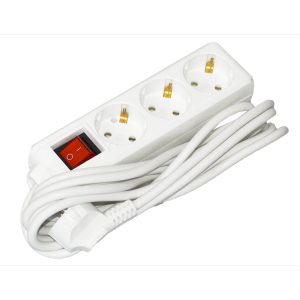 Подовжувач 3гн 3м без З/К У3 + вимикач (3х1мм2) "UEC"