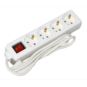 Подовжувач 4гн 3м без З/К У4 + вимикач (3х1мм2) "UEC"