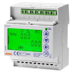 Лічильник ел.енергії 3-ф цифр.80А 4M на DIN-рейку GEWISS