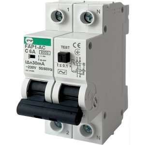 Автомат захисного відключення FAP1-AC  "C"   6А/0,03A  2P  6кА