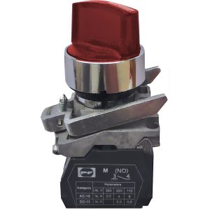 Вимикач кнопковий металевий FP4-BK2465024  1NО (червоний)