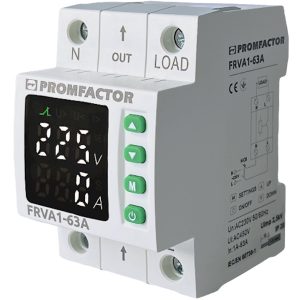 Однофазне реле контролю напруги та струму  FRVA1-63A