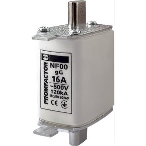 Запобіжник ножевий з плавкою вставкою  NF00.16A 500V 120kA