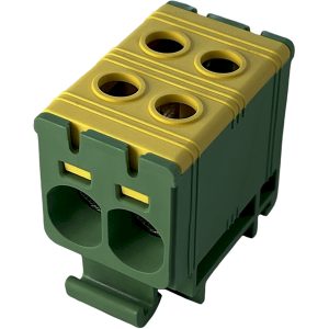 Клемма FT1035G 2P, Cu:2.5-35 / Al:2.5-35 2.5-35мм2, желто-зеленая