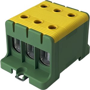 Клемма FT1095G 3P, Cu:16-95 / Al: 16-95 16-95мм2, желто-зеленая