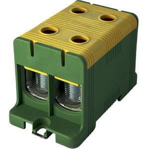 Клемма FT1150G 2P, Cu:35-150 / Al:35-150 35-150мм2, желто-зеленая