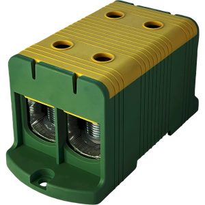 Клемма FT1240G 2P, Cu:35-240 / Al:35-240 35-150мм2, желто-зеленая
