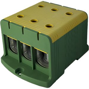 Клемма FT1240G 3P, Cu:35-240 / Al:35-240 35-150мм2, желто-зеленая