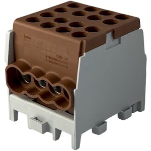 Клемный блок FJ-25/16.3BR 100А коричневый