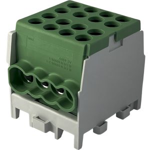 Клемный блок FJ-25/16.3G 100А зеленый