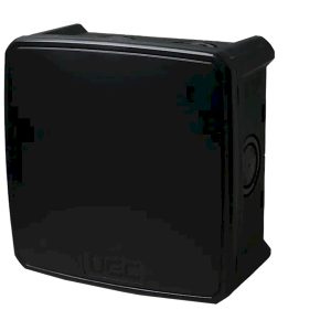 Коробка розподільча 100х100х50 IP66 зовнішня пласт. б/отв. ск.чор "UEC"